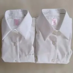 スクールシャツ2枚セット綿100% 長袖 女子 150A