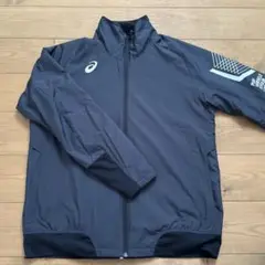 asics ウォームアップウェア L 黒