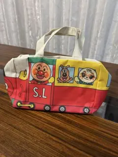 【新品、未使用】アンパンマン 手提げ　バック　SLマン　オムツ入れ