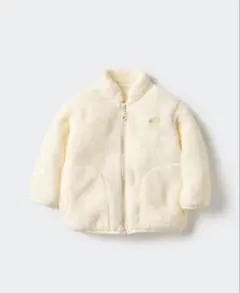 【新品未使用】UNIQLO ファーリーフリースジャケット　110 ホワイト