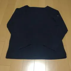 SAINTJAMES ネイビー 無地 サイズ5　長袖カットソー