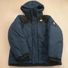 LOGOS フード付き中綿入りジャンパー ネイビー ブラック