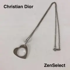 Christian Dior ディオール ネックレス ハート シルバー ロゴ
