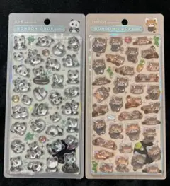 ボンボンドロップシール パンダ レッサーパンダ 2種セット