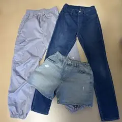 デニムショートパンツ/カーゴパンツ／デニム150cm 女の子