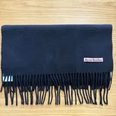 AcneStudios フリンジマフラー アクネストゥジオズ ブラック