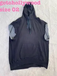 gotohollywood ダークグレー パーカー サイズ02 ノースリーブ