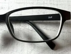 ◆美品◇Zoff ゾフ ZA211013Q_14F1 黒縁 度入メガネ