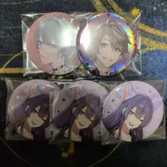 にじさんじ 甲斐田晴 長尾景 弦月藤士郎 缶バッジ セット