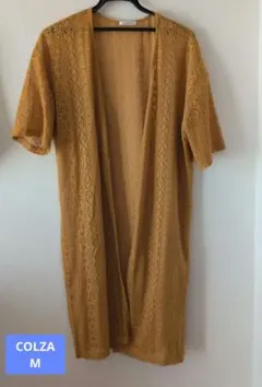 COLZA　透かし編みロングカーディガン　М