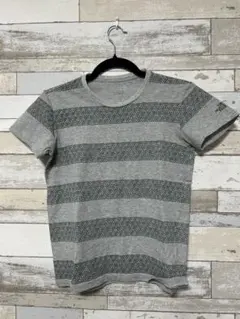 THE NORTH FACE グレー ストライプ Tシャツのサムネイル