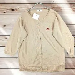 DOG DEPT SANTA MONICA カーディガン　Mサイズ　ベージュ