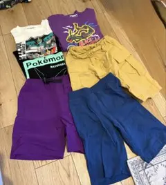 男の子130センチ　上下セット　ポケモンあり