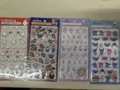 ボンボンドロップシール 全4枚セット スティッチなど