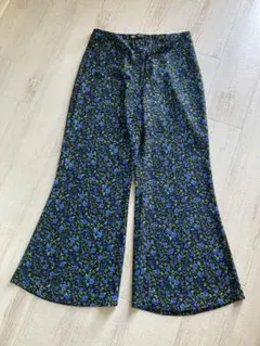 ZARA フラワープリント ワイドパンツ