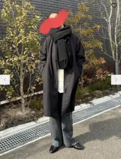 新品　UNIQLO　モッズコート　黒　L　ユニクロ完売品