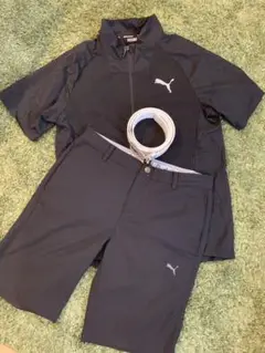 PUMA golf 半袖 セットアップ ベルト付き