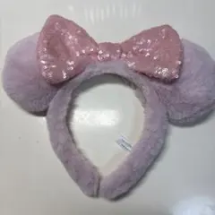 ミニー型カチューシャ パステルピンク