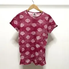 HARLEY-DAVIDSON/ドミニカ共和国製/ロゴ/Tシャツ/総柄/ピンクのサムネイル