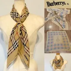 【美品】 Burberrys バーバリーズ 大判 スカーフ シルク ノバチェック BURBERRY - 稀少【レア柄】美品☆Burberrysバーバリーズ 馬柄