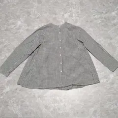 極美品 アンタイトル 手書き風グラフィック柄 ボウタイブラウス S 