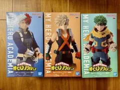 僕のヒーローアカデミア 緑谷出久 爆豪勝己 轟焦凍 フィギュア 3体セット