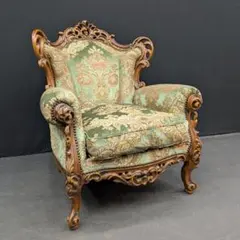 イタリア製　ポールズ・ルチアーノ社　シングルソファ　一人掛け　アームソファ　B イタリア製 ポールズ・ルチアーノ社 シングルソファ 一人掛け アーム