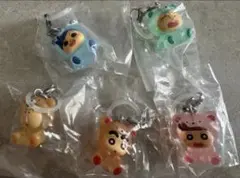 クレヨンしんちゃん みんなでくまパジャマ めじるしアクセサリー コンプリート