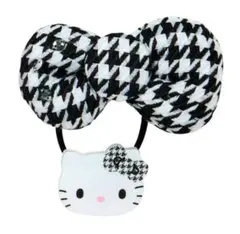 ハローキティ　シークレットヘアゴム　千鳥柄