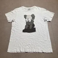 Uniqlo kaws カウズ　コラボ　半袖tシャツ　白　ホワイト　L