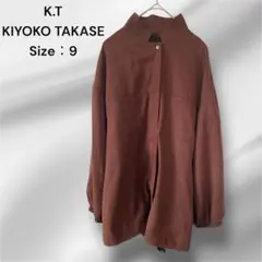 KIYOKO TAKASE ノーカラージャケット 七分袖 9号 Mサイズ