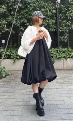 美品 cygne シーニュ バルーンミニワンピース cherry 0のサムネイル