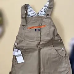 RODEO CROWNS ✖︎dickiesコラボ　ベージュ サロペット FREE