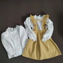 URBAN　CHERRY　フリル付きワンピースとブラウスセット