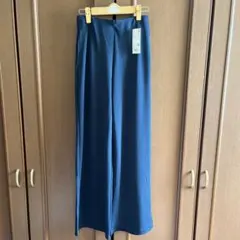 新品未使用！タグ付き！ユニクロクレープジャージーストレートパンツ丈長め