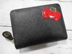 新品 財布 レディース 二つ折り ラウンド キティ 本革 最高級 超レア BKのサムネイル