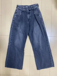 【SNIDEL】ハイウエスト ワイドデニムパンツのサムネイル