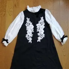 新品　女の子　ワンピース　ドレス　秋冬　発表会衣装