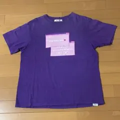 W♡C パープル 半袖 Tシャツ