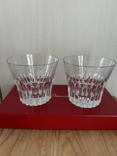 【未使用】Baccarat 2022年モデル ロックグラス ペア　箱付き