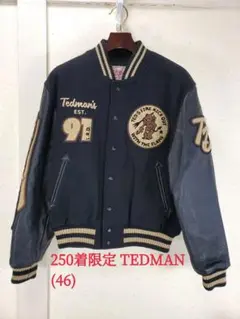【激レア/美品】TEDMAN スタジャン　袖レザー　ネイビーブルー 2025年最新】テッドマン スタジャンの人気アイテム - メルカリ