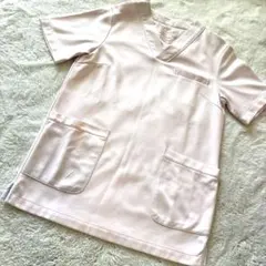 【M】Nursery スクラブ ナース服 ピンク ユニフォーム レディースのサムネイル