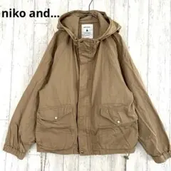 ニコアンド niko and... マウンテンパーカー【L】薄手 ベージュ