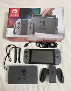 Nintendo Switch グレー 本体　ブラック　付属品・箱あり