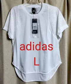 【新品タグ付き】アディダス adidas W ID メッシュ 半袖Tシャツ Lのサムネイル