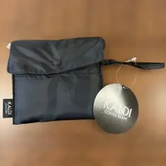 カルディ　オリジナルエコバッグ　ブラック　耐荷重：約15kg