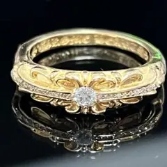 クロムハーツ 22K ベイビークラシックフローラルクロス PAVEダイヤ15号
