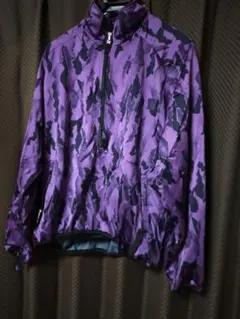 総柄　迷彩　ハーフジップ　ナイロンジャケット