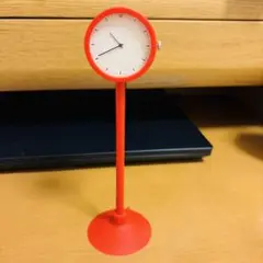 IKEA 赤 スタンド型置時計