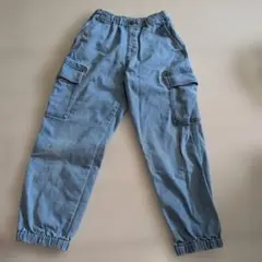 ユニクロ140　GU130　PINKLATTE130　デニム3点セット